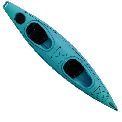 Double Sit In Kayaks Single Seat Plastic Rowing Fishing Boat Kayak