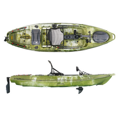 Single Seat One Person Plastic Fishing Kayak Safe Capacity 418.8lbs
