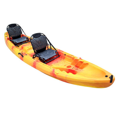 LLDPE Sit On Top Plastic Kayak 600 Lb Capacity Double Seat 2 Person Tandem Fishing